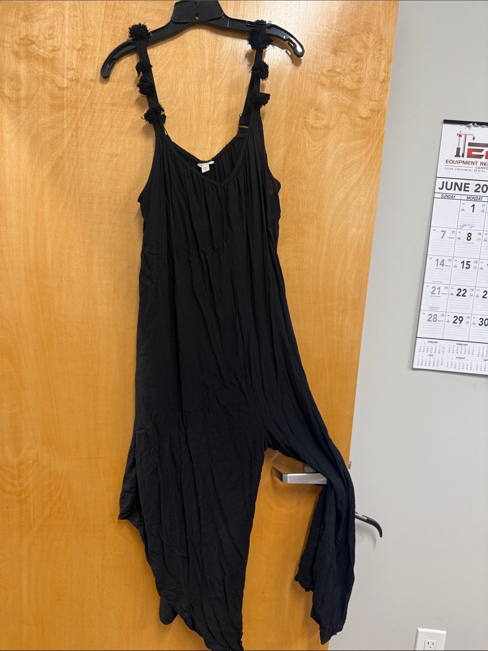 Cato Black Flowing Strap Jumpsuit Romper